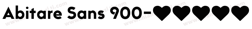 Abitare Sans 900字体转换